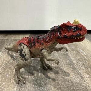 Jurassic World Camp Cretaceous Roar Attack Red Ceratosaurus Figure Toy Works